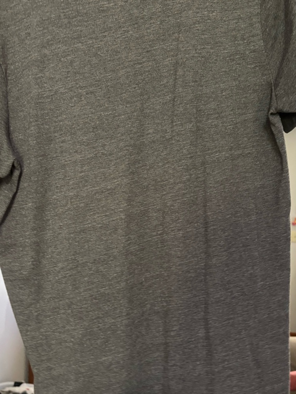 Bella Canvas Charcoal V-Neck Tee with Silver 'Raising My Tribe' Graphic - Picture 2 of 2